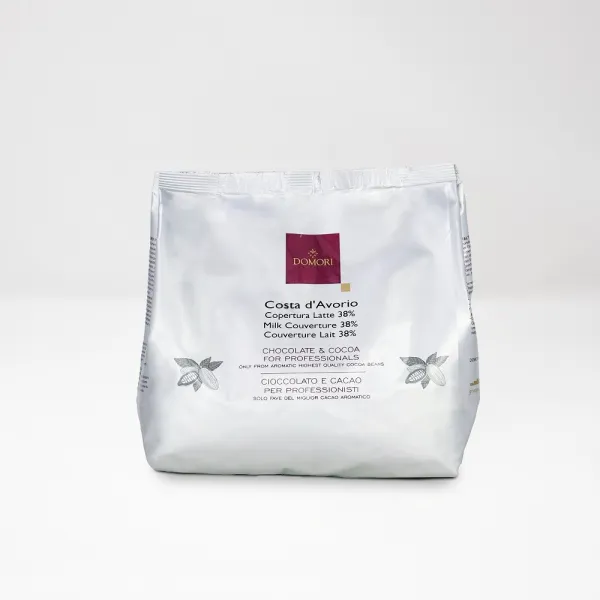 Pastiglie cioccolato al latte 38% Vidamà Costa d'Avorio - 1 kg