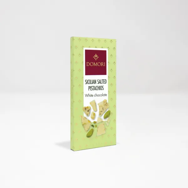 Tavoletta Antologia Cioccolato Bianco e Pistacchi Siciliani Salati - 75g