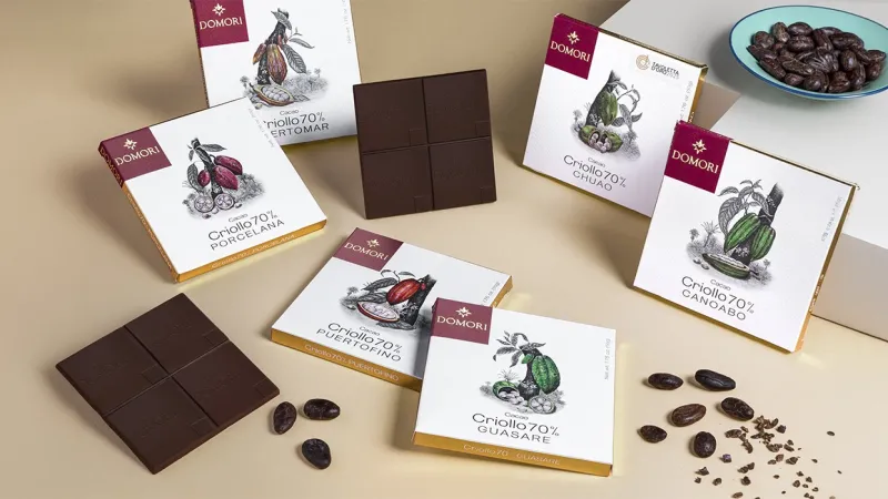 Tavolette di Cioccolato Fondente e Cacao Fine, Domori