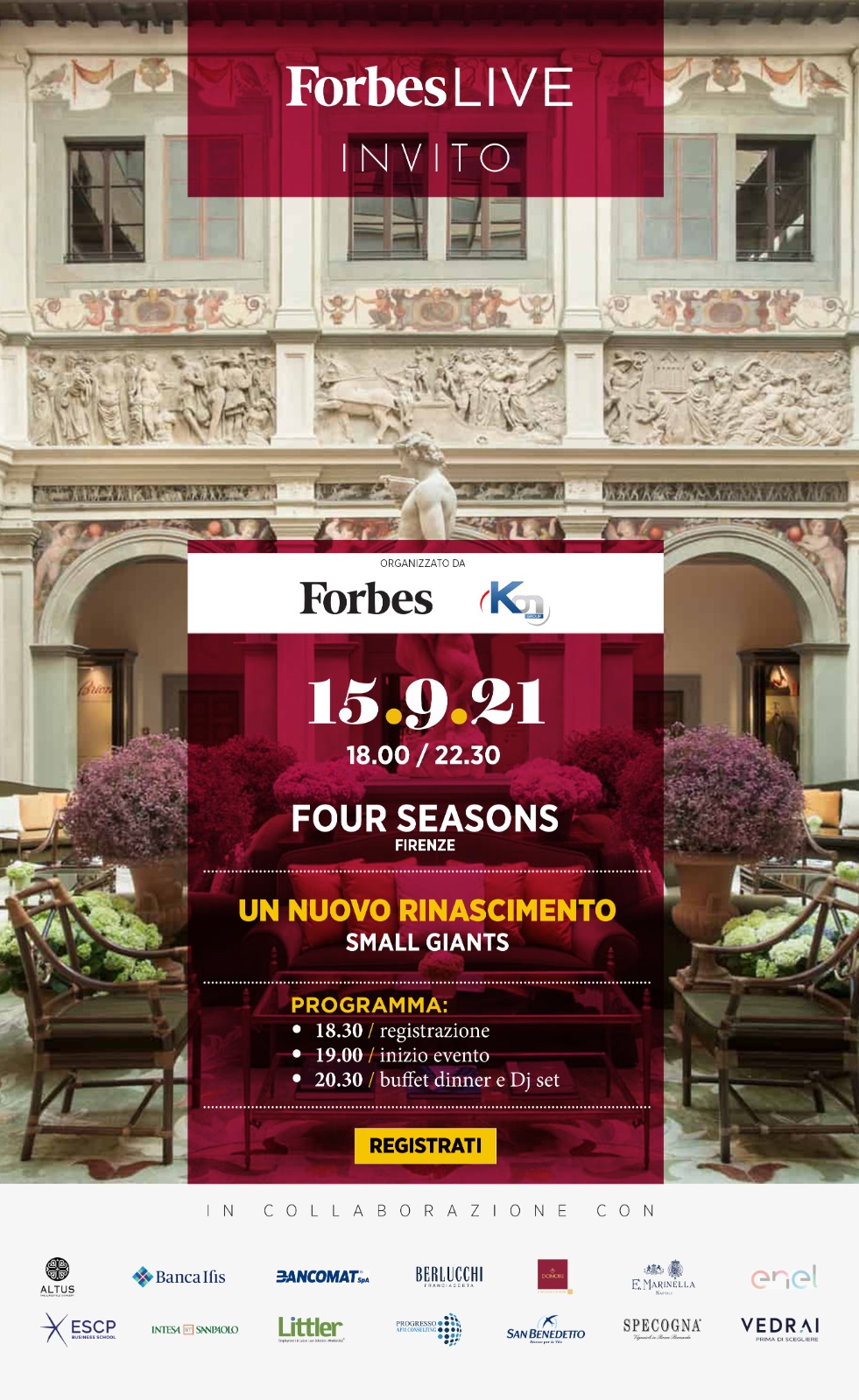 ForbesLIVE: Nuovo Rinascimento, Small Giants, Firenze, 15 settembre