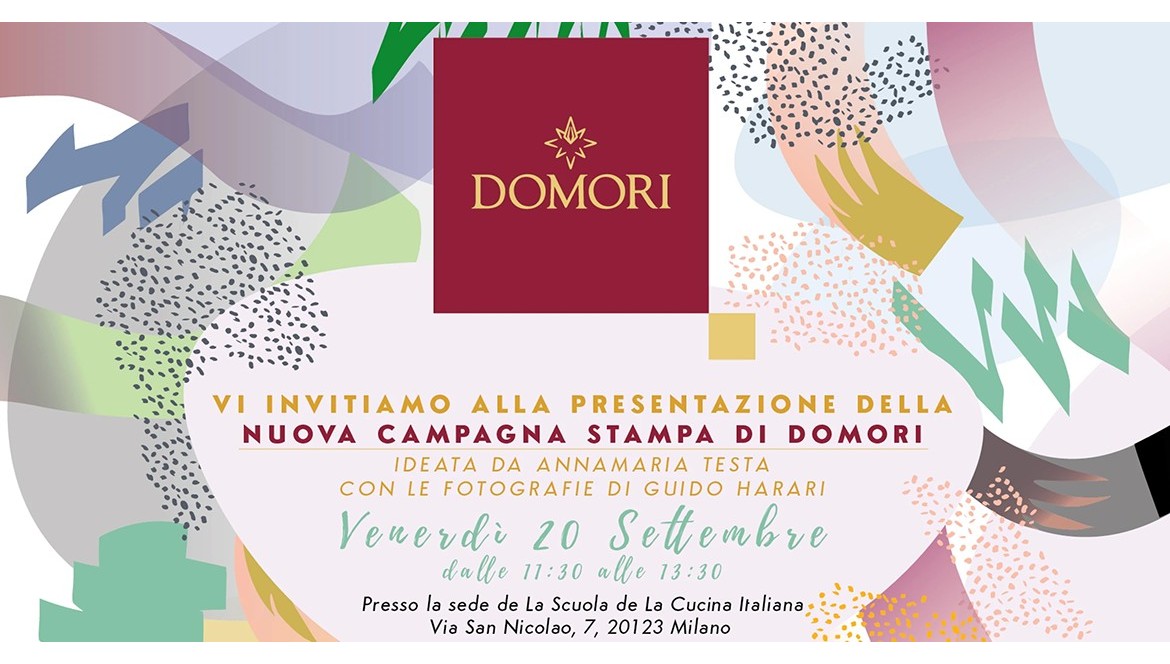 Reminder: oggi a Milano la presentazione nuova campagna stampa Domori