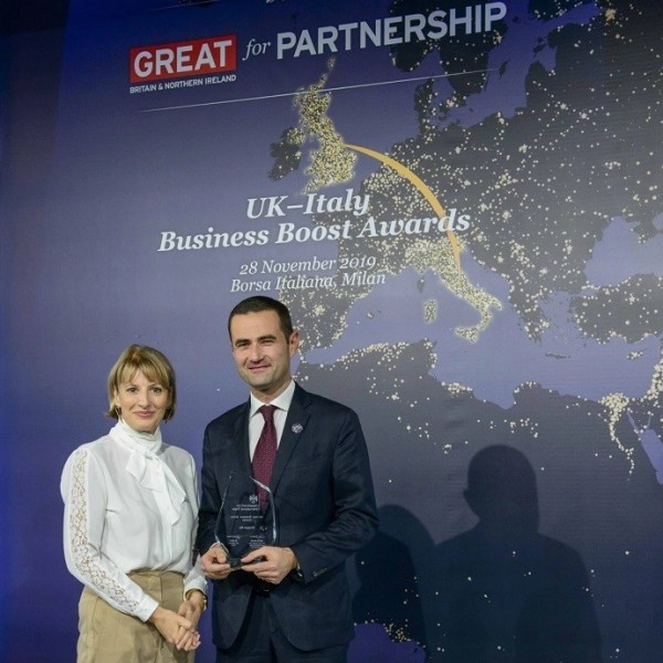 Al Gruppo illy il premio UK-Italy Business Boost Award